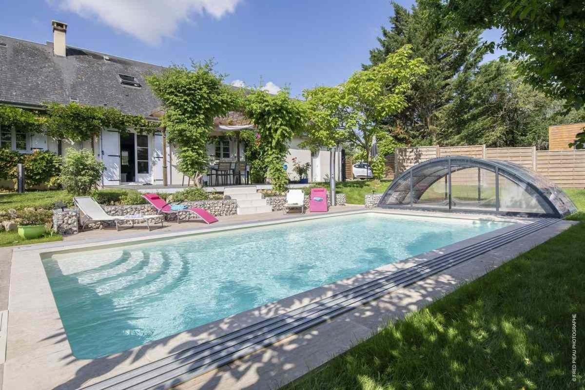 Au Coeur Du Bien-Etre, Gite Avec Piscine Chauffee Et Couverte, Spa, Sauna, Massages Monteaux Екстериор снимка